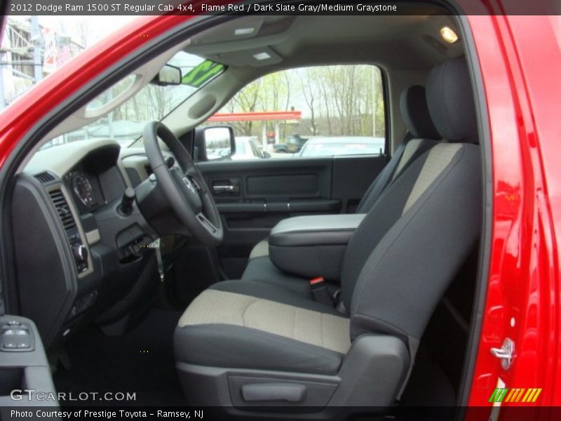 Flame Red / Dark Slate Gray/Medium Graystone 2012 Dodge Ram 1500 ST Regular Cab 4x4