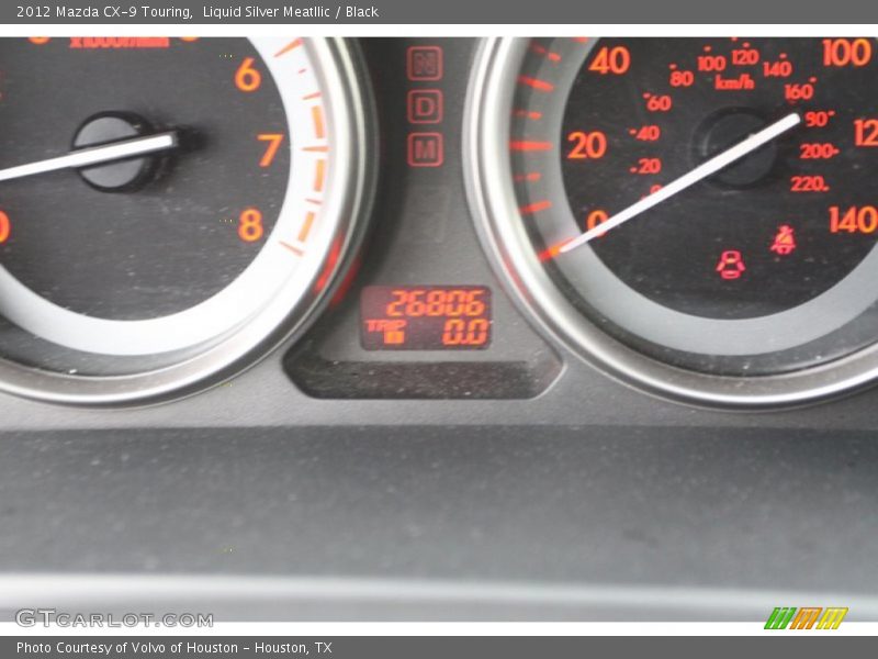 Liquid Silver Meatllic / Black 2012 Mazda CX-9 Touring