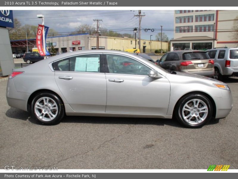 Palladium Silver Metallic / Taupe 2010 Acura TL 3.5 Technology