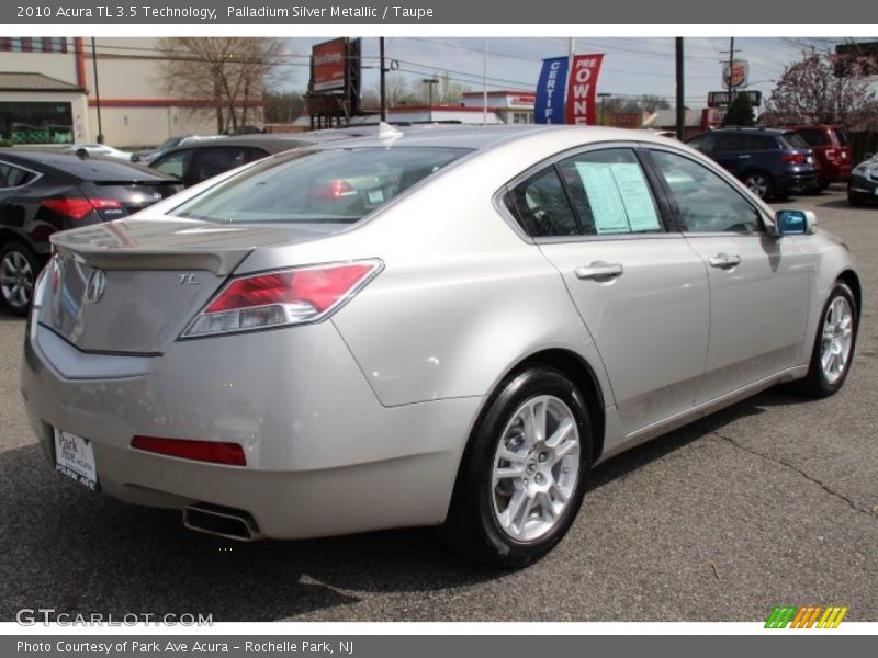 Palladium Silver Metallic / Taupe 2010 Acura TL 3.5 Technology