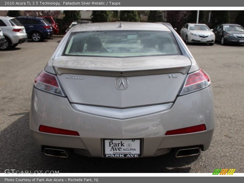 Palladium Silver Metallic / Taupe 2010 Acura TL 3.5 Technology