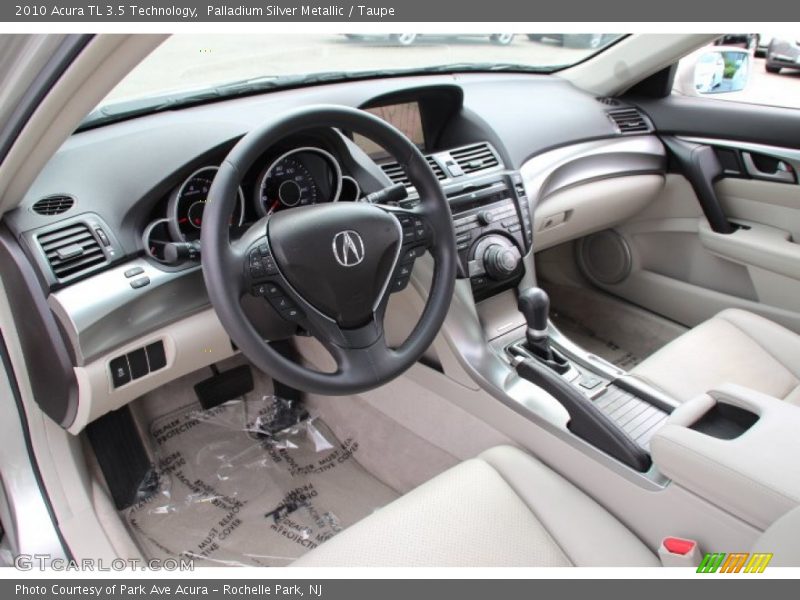 Palladium Silver Metallic / Taupe 2010 Acura TL 3.5 Technology