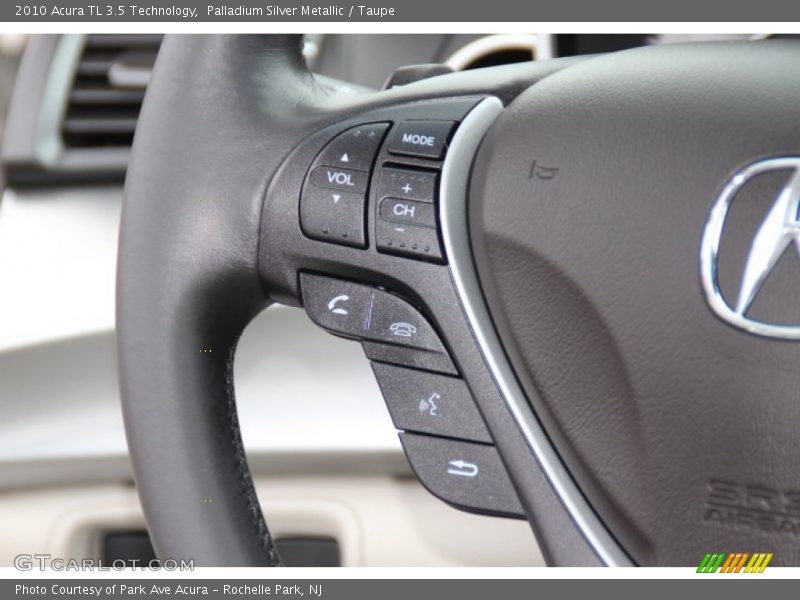 Palladium Silver Metallic / Taupe 2010 Acura TL 3.5 Technology
