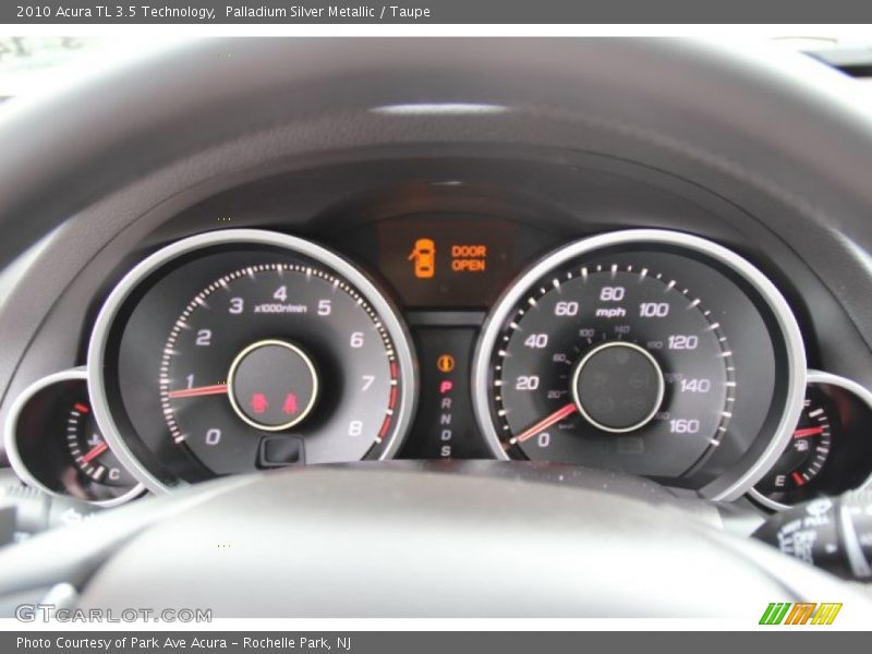 Palladium Silver Metallic / Taupe 2010 Acura TL 3.5 Technology