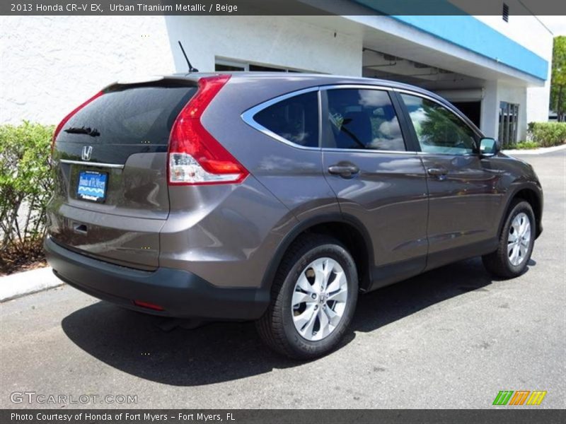 Urban Titanium Metallic / Beige 2013 Honda CR-V EX
