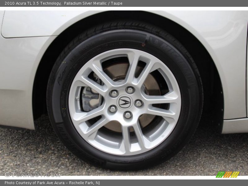 Palladium Silver Metallic / Taupe 2010 Acura TL 3.5 Technology