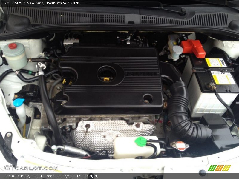 Pearl White / Black 2007 Suzuki SX4 AWD