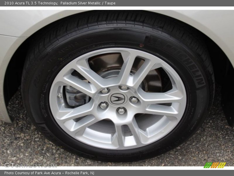 Palladium Silver Metallic / Taupe 2010 Acura TL 3.5 Technology