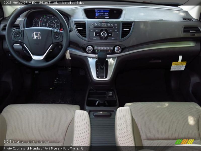 Urban Titanium Metallic / Beige 2013 Honda CR-V EX