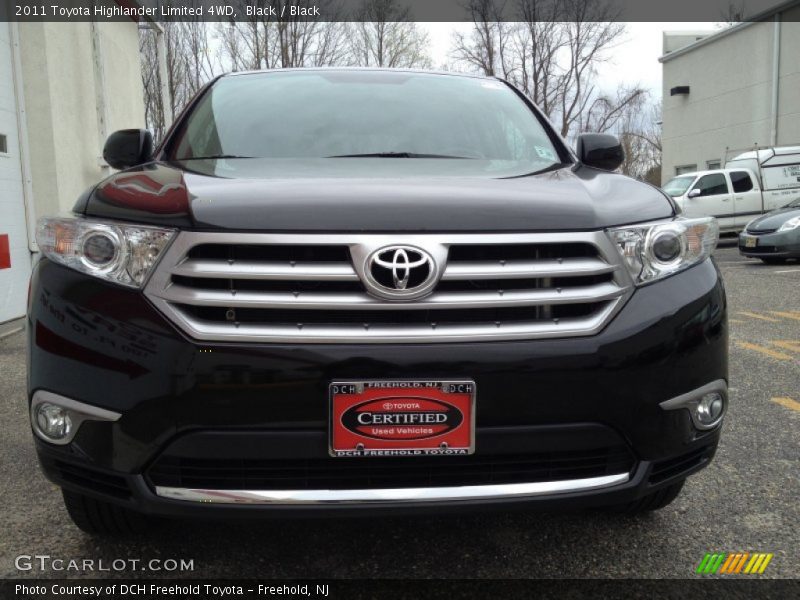 Black / Black 2011 Toyota Highlander Limited 4WD