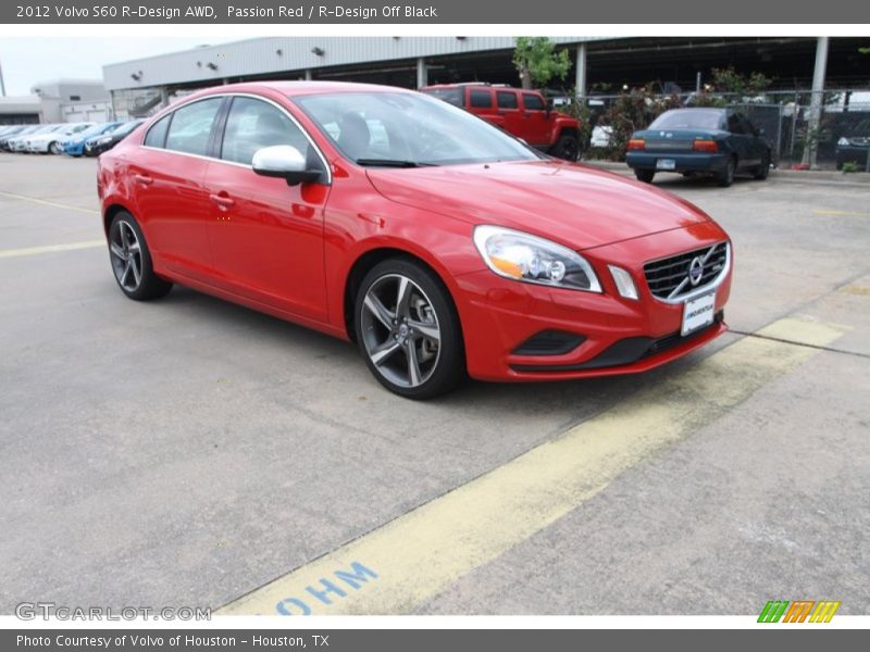 Passion Red / R-Design Off Black 2012 Volvo S60 R-Design AWD