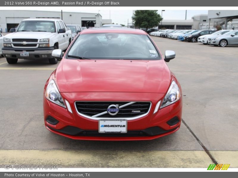 Passion Red / R-Design Off Black 2012 Volvo S60 R-Design AWD