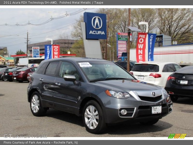 Polished Metal Metallic / Taupe 2011 Acura RDX Technology SH-AWD