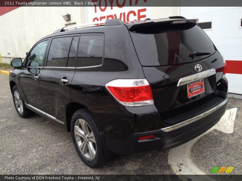 Black / Black 2011 Toyota Highlander Limited 4WD