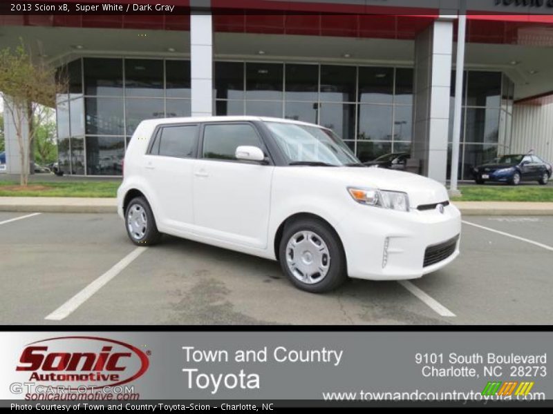 Super White / Dark Gray 2013 Scion xB