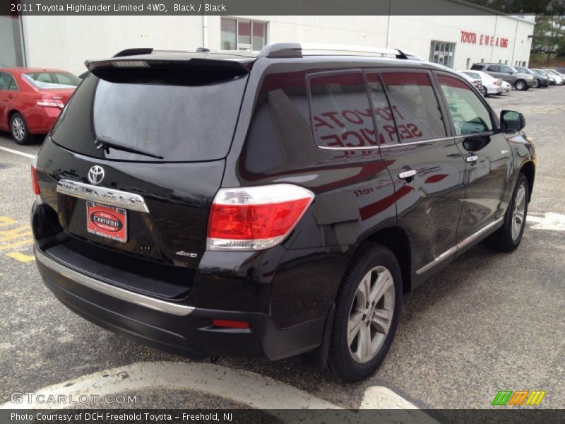 Black / Black 2011 Toyota Highlander Limited 4WD