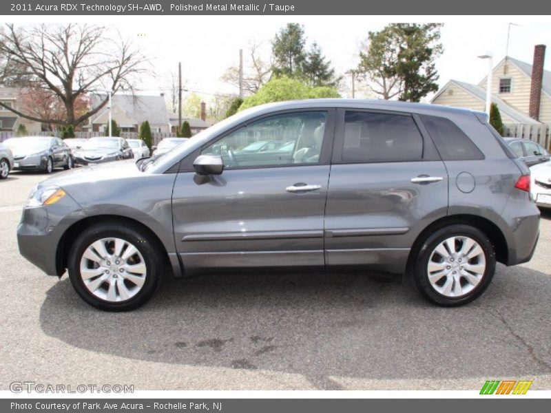 Polished Metal Metallic / Taupe 2011 Acura RDX Technology SH-AWD