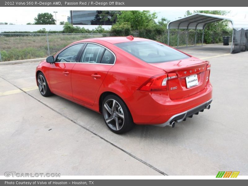Passion Red / R-Design Off Black 2012 Volvo S60 R-Design AWD