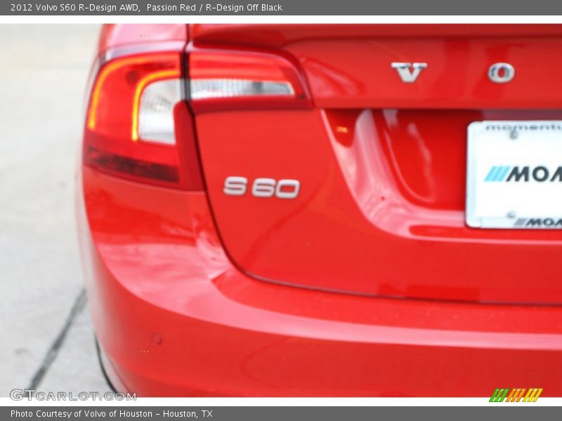 Passion Red / R-Design Off Black 2012 Volvo S60 R-Design AWD
