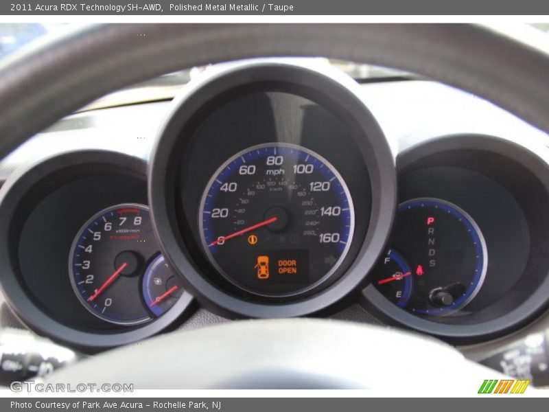 Polished Metal Metallic / Taupe 2011 Acura RDX Technology SH-AWD