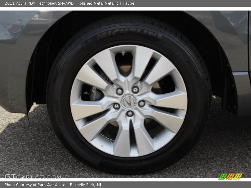 Polished Metal Metallic / Taupe 2011 Acura RDX Technology SH-AWD
