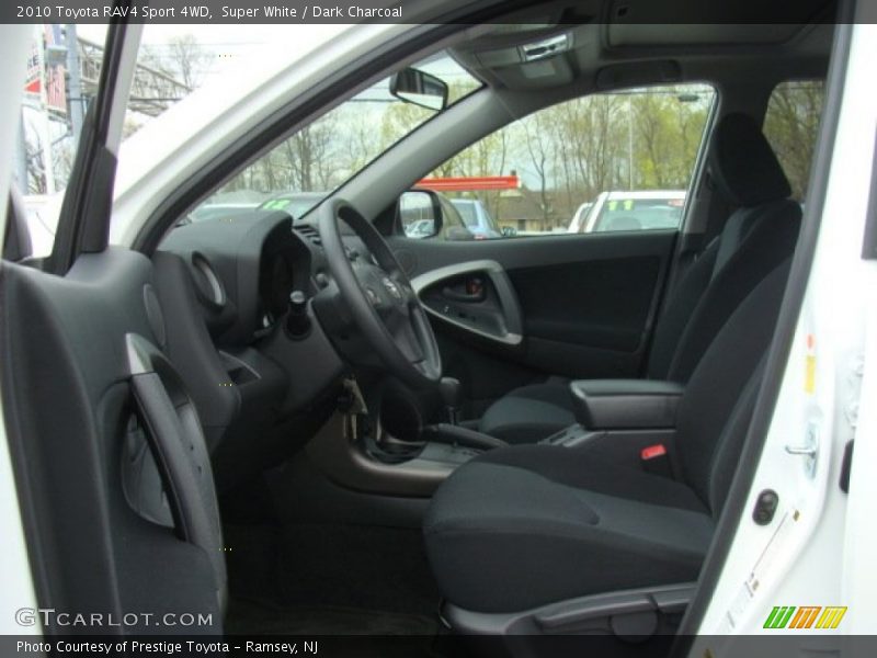 Super White / Dark Charcoal 2010 Toyota RAV4 Sport 4WD