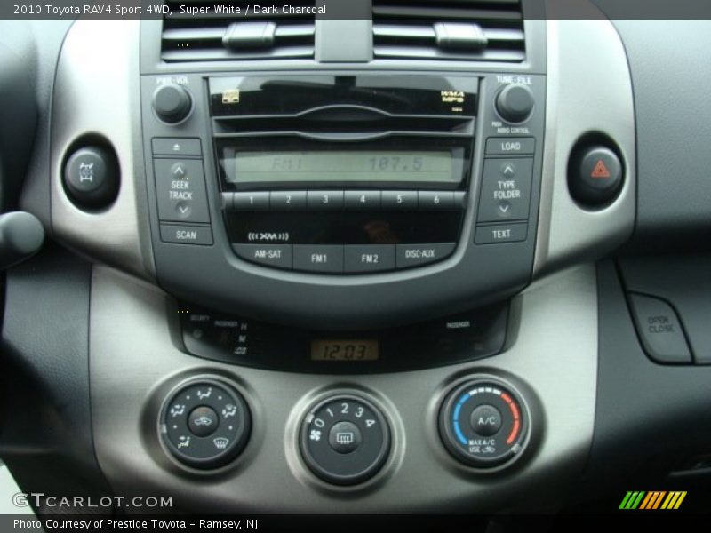 Super White / Dark Charcoal 2010 Toyota RAV4 Sport 4WD