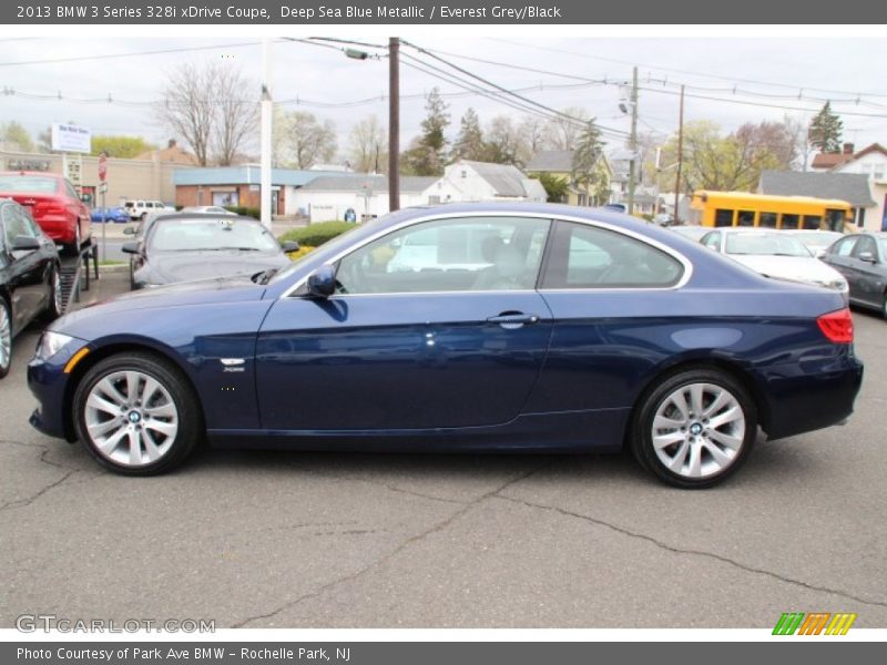 Deep Sea Blue Metallic / Everest Grey/Black 2013 BMW 3 Series 328i xDrive Coupe