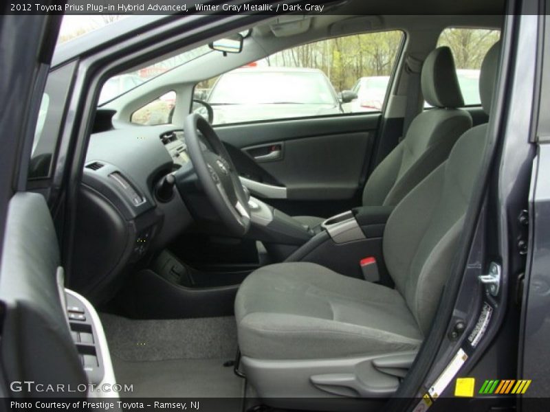  2012 Prius Plug-in Hybrid Advanced Dark Gray Interior