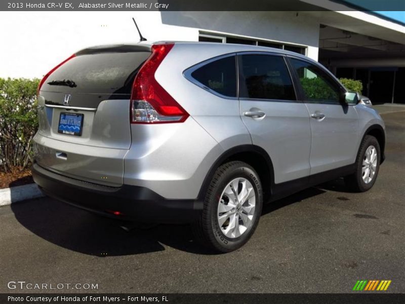 Alabaster Silver Metallic / Gray 2013 Honda CR-V EX