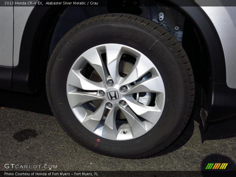 Alabaster Silver Metallic / Gray 2013 Honda CR-V EX