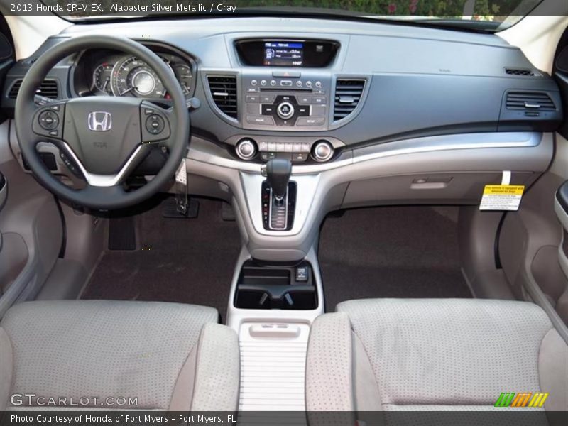 Alabaster Silver Metallic / Gray 2013 Honda CR-V EX