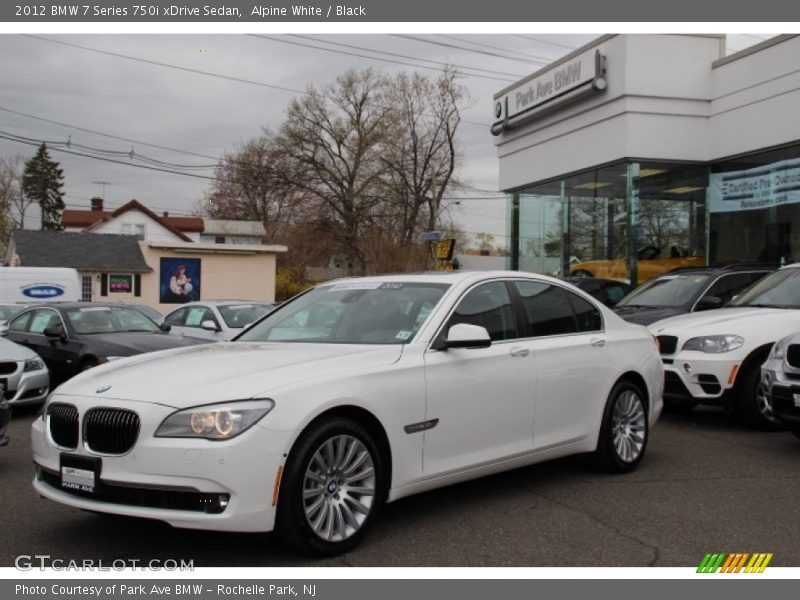 Alpine White / Black 2012 BMW 7 Series 750i xDrive Sedan