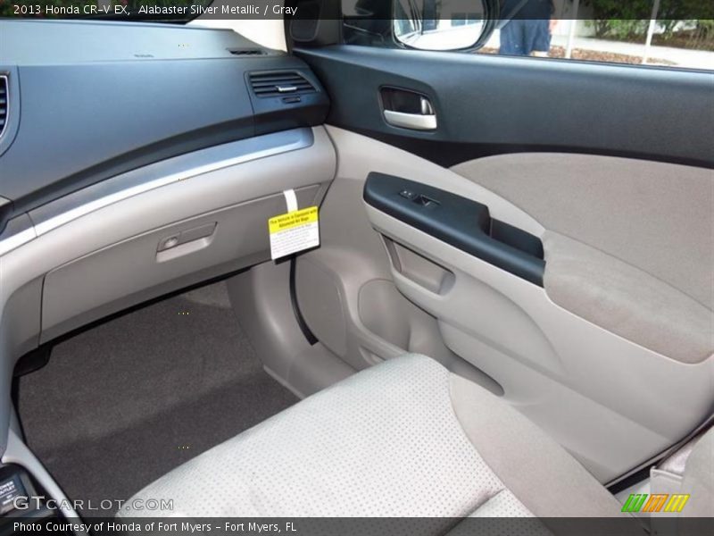 Alabaster Silver Metallic / Gray 2013 Honda CR-V EX