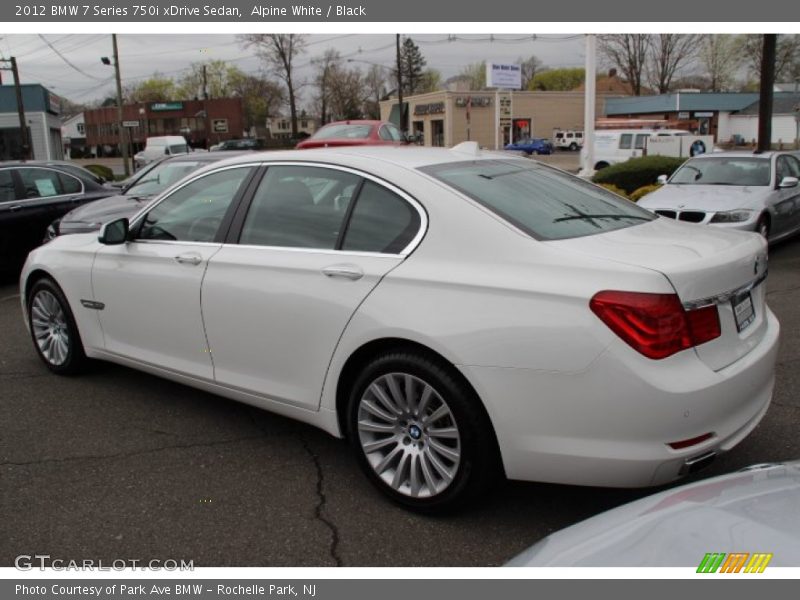 Alpine White / Black 2012 BMW 7 Series 750i xDrive Sedan