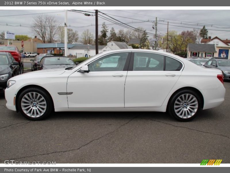 Alpine White / Black 2012 BMW 7 Series 750i xDrive Sedan
