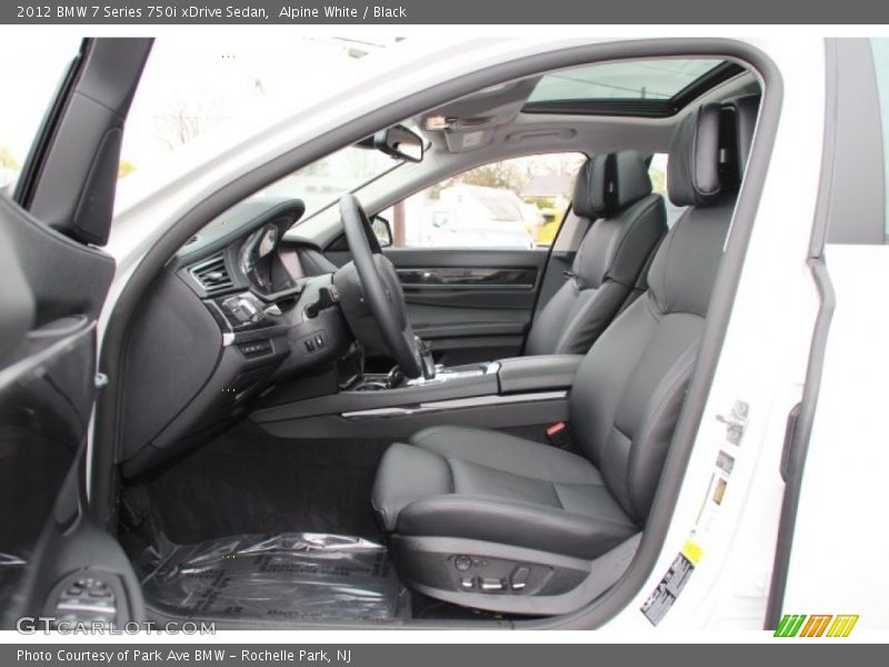  2012 7 Series 750i xDrive Sedan Black Interior