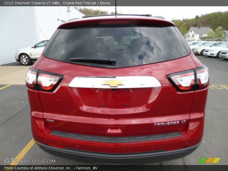 Crystal Red Tintcoat / Ebony 2013 Chevrolet Traverse LT AWD