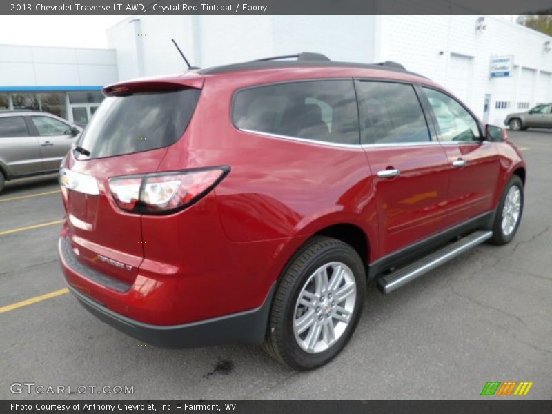 Crystal Red Tintcoat / Ebony 2013 Chevrolet Traverse LT AWD