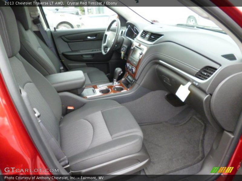 Crystal Red Tintcoat / Ebony 2013 Chevrolet Traverse LT AWD