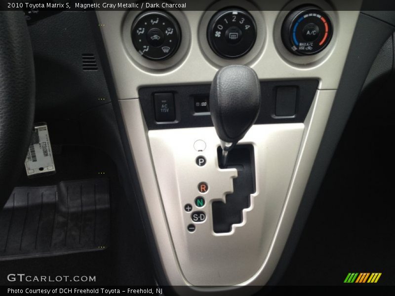 Magnetic Gray Metallic / Dark Charcoal 2010 Toyota Matrix S