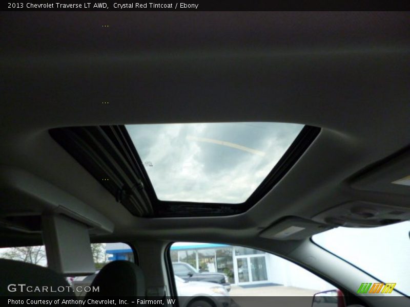 Crystal Red Tintcoat / Ebony 2013 Chevrolet Traverse LT AWD