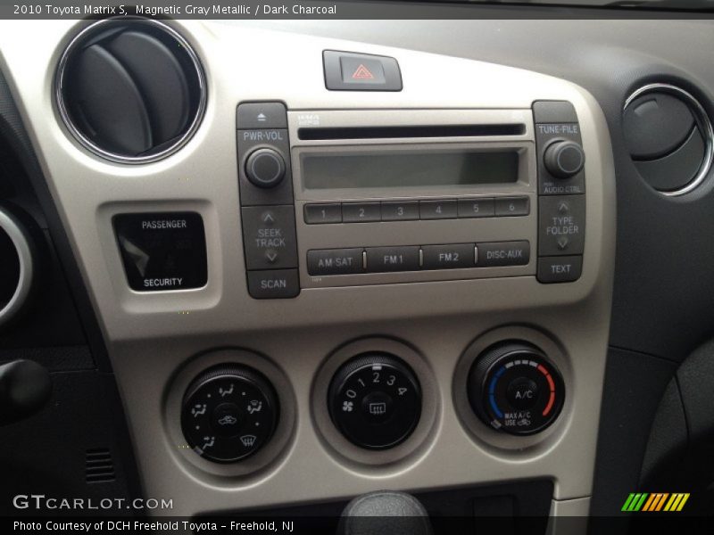 Magnetic Gray Metallic / Dark Charcoal 2010 Toyota Matrix S