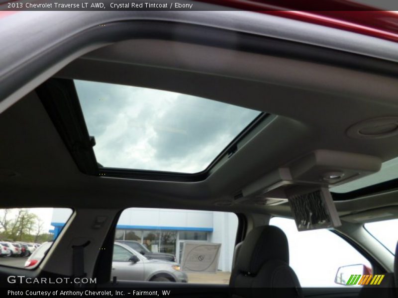 Crystal Red Tintcoat / Ebony 2013 Chevrolet Traverse LT AWD