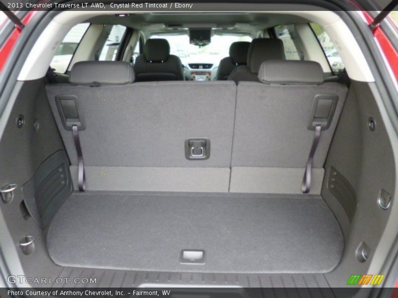 Crystal Red Tintcoat / Ebony 2013 Chevrolet Traverse LT AWD