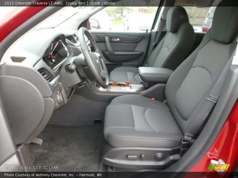 Crystal Red Tintcoat / Ebony 2013 Chevrolet Traverse LT AWD