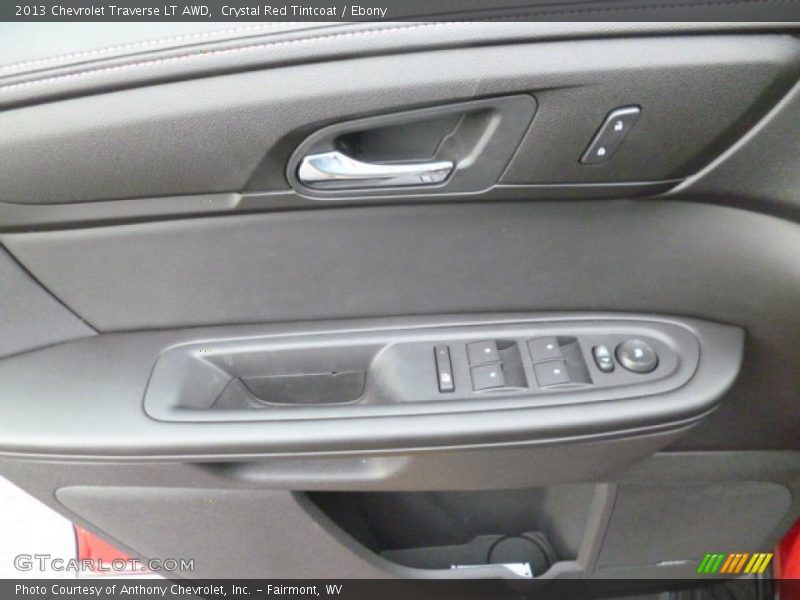 Crystal Red Tintcoat / Ebony 2013 Chevrolet Traverse LT AWD