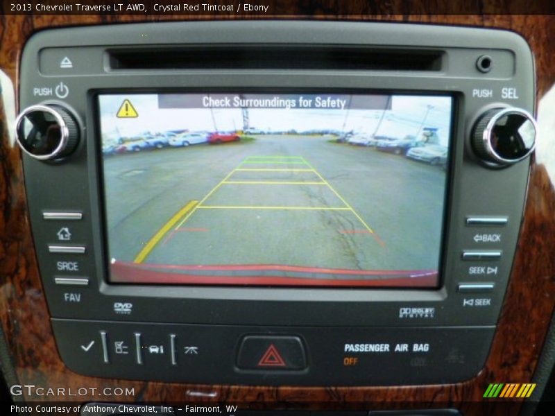 Crystal Red Tintcoat / Ebony 2013 Chevrolet Traverse LT AWD