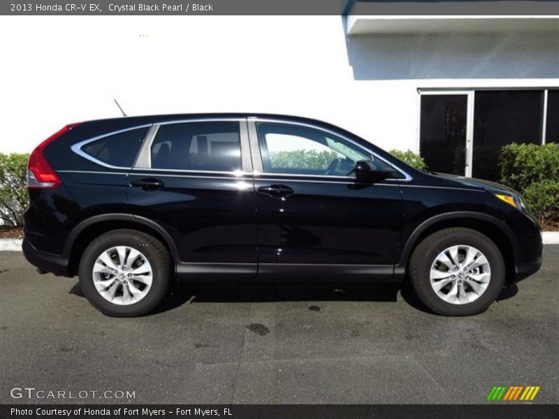 Crystal Black Pearl / Black 2013 Honda CR-V EX