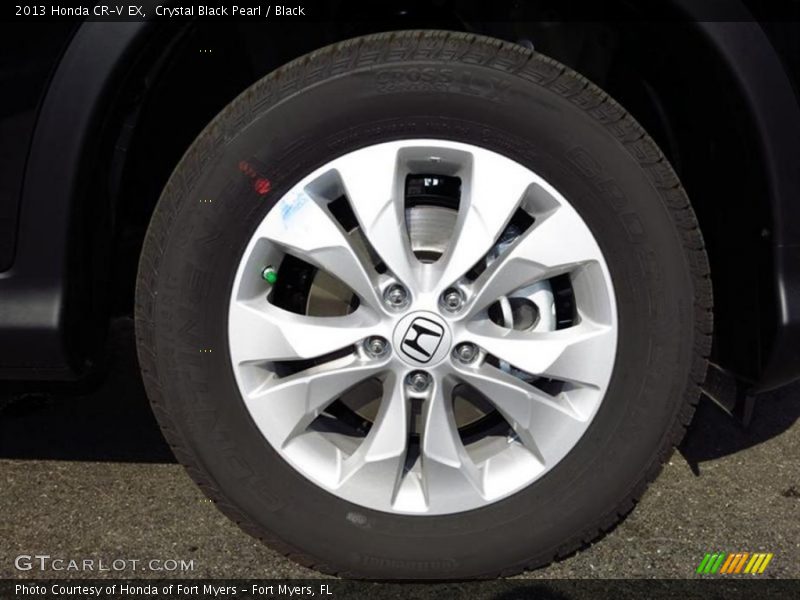 Crystal Black Pearl / Black 2013 Honda CR-V EX